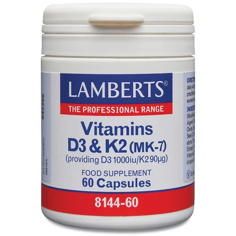 Vitamins D3 (1000iu) and K2 (90µg)