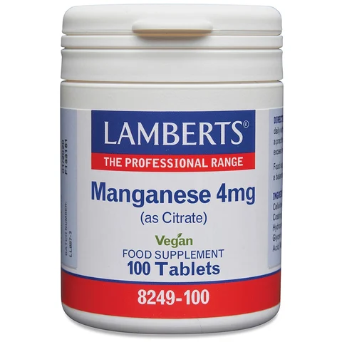 Manganese 4mg (as Citrate)